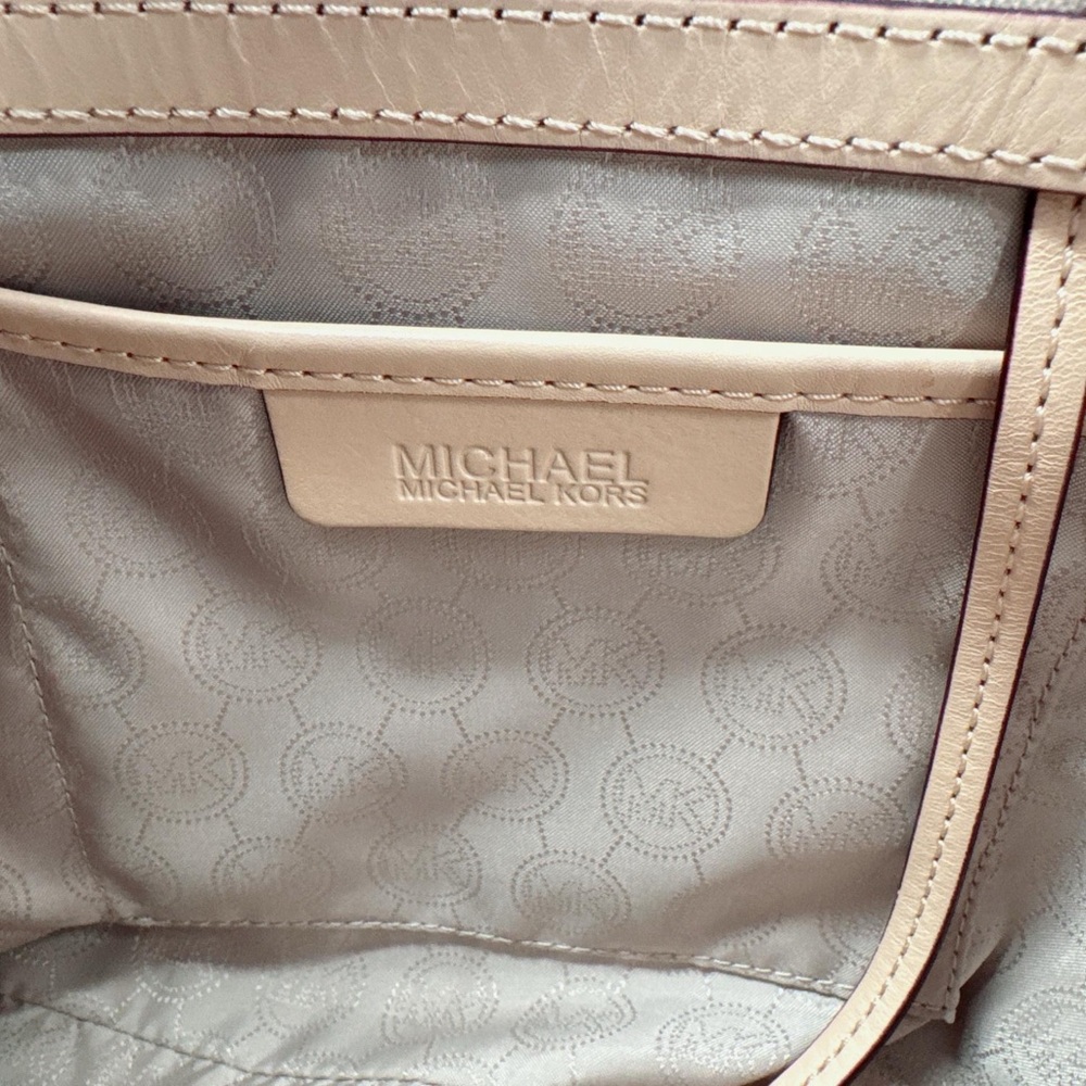 Michael Kors Charlotte Top Zip Tote  Signature Shoulder Bag /Brown - Picture 6 of 10